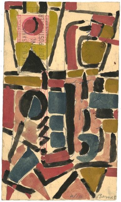 Untitled,&amp;nbsp;c. 1954-1959, mixed media on paper mounted on cardstock (double-sided)