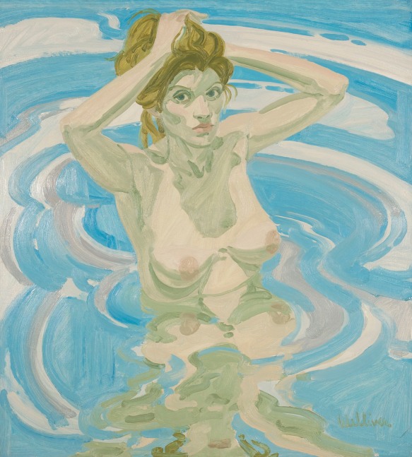 Olivia with Raised Arms, 1967, oil on canvas, 42 x 38 inches