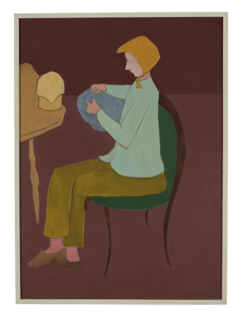 Milton Avery, Milliner, 1945, oil on canvas, 49 1/2 x 35 3/8 inches