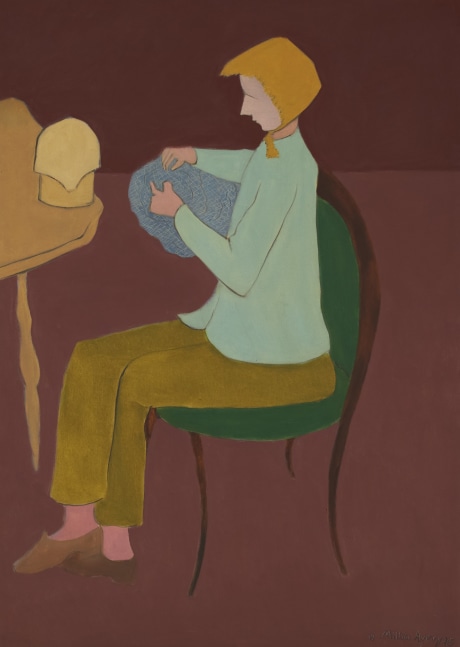 Milliner, 1945, oil on canvas, 49 1/2 x 35 3/8 inches