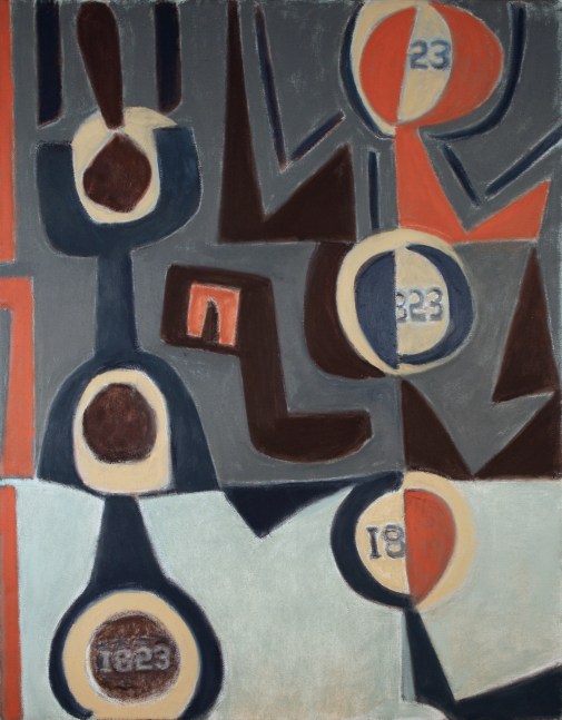 1823, 2008, oil on canvas, 42 x 33 inches