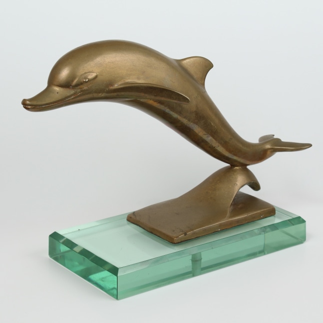 Leaping Dolphin, 1926, bronze, gold patina, 13 x 2 x 9&amp;nbsp; inches