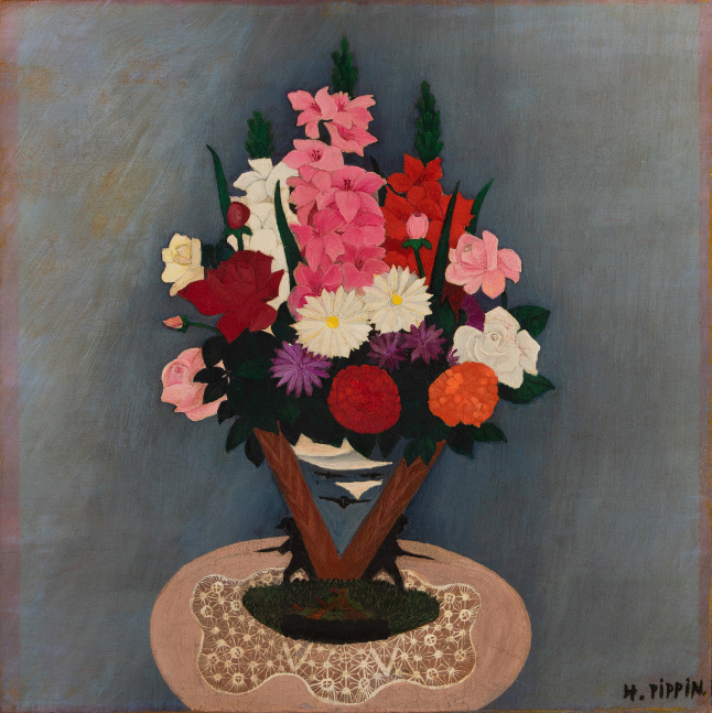 Victory Vase, c. 1942, oil on canvas, 19 x 19 inches