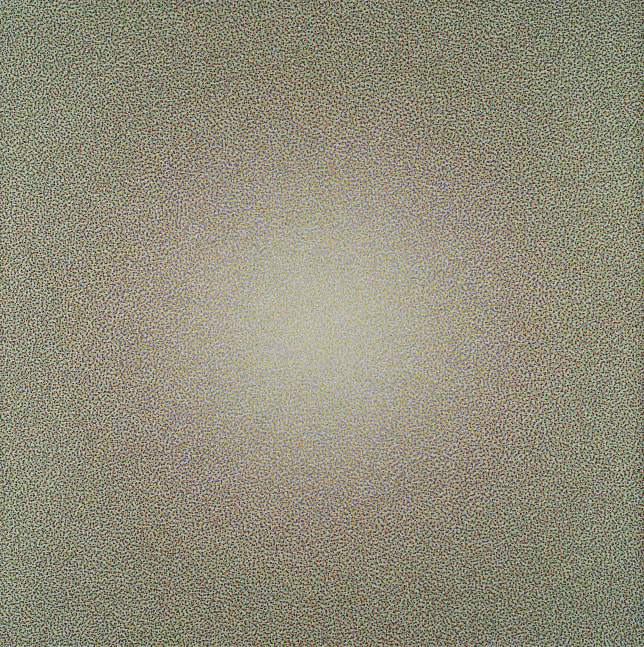 Loom, 1977-1994, oil on canvas, 40 x 40 inches