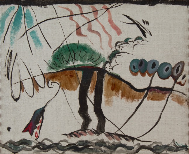 Colored Drawing, Canvas, 1929, oil on canvas, 18 x 22 inches.&amp;nbsp;The Vilcek Foundation.