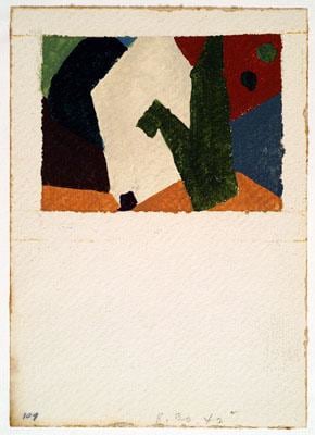 August 30, 1942, 1942, gouache with pen and black ink and graphite on cream wove paper, 7 x 5 1/8 inches