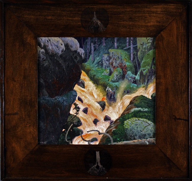 Untitled, n.d., oil on board, 19 1/4 x 20 1/4 inches