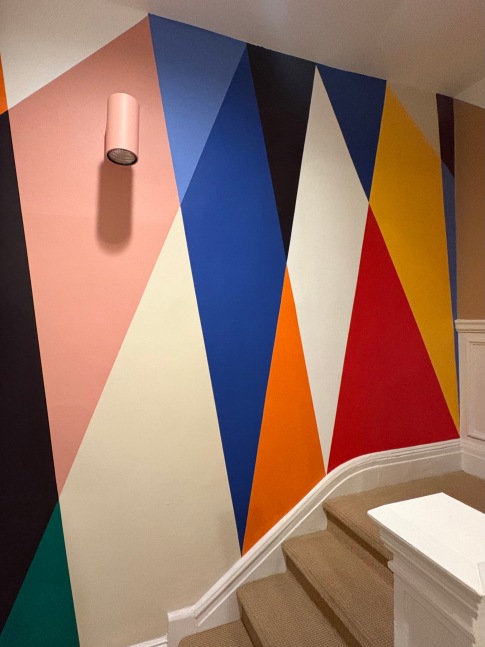 Conference of the Birds I, 2025, wall mural, 74 square feet