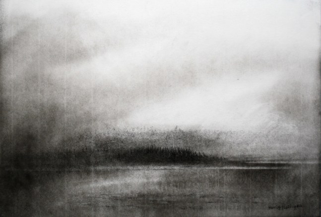 Emily Nelligan,&amp;nbsp;5 Aug 05,&amp;nbsp;2005, charcoal on paper, 7 1/4 x 10 1/2 inches