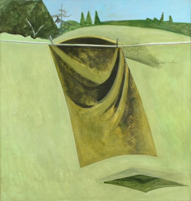 Green Towel, 1978, oil on linen, 36 x 34 inches