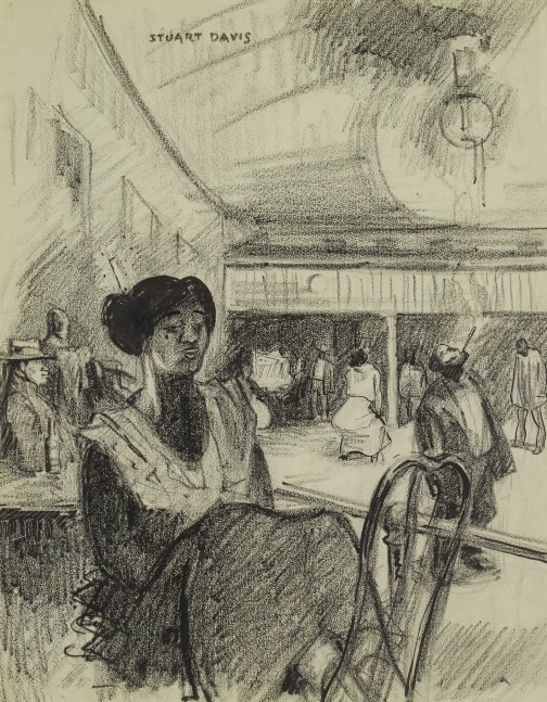 Negro Dance Hall, 1915, crayon, graphite and ink on paper, 21 3/8 x 16 3/4 inches