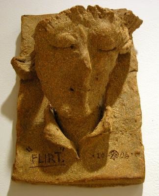 Flirt, 2006, terracotta, 8 1/2 x 6 x 4 inches
