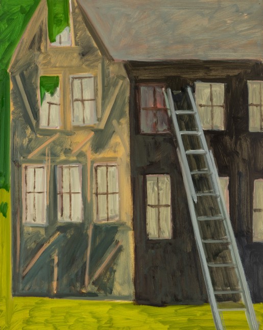 Tar Paper House, 1983, oil on Masonite, 20 x 20 inches