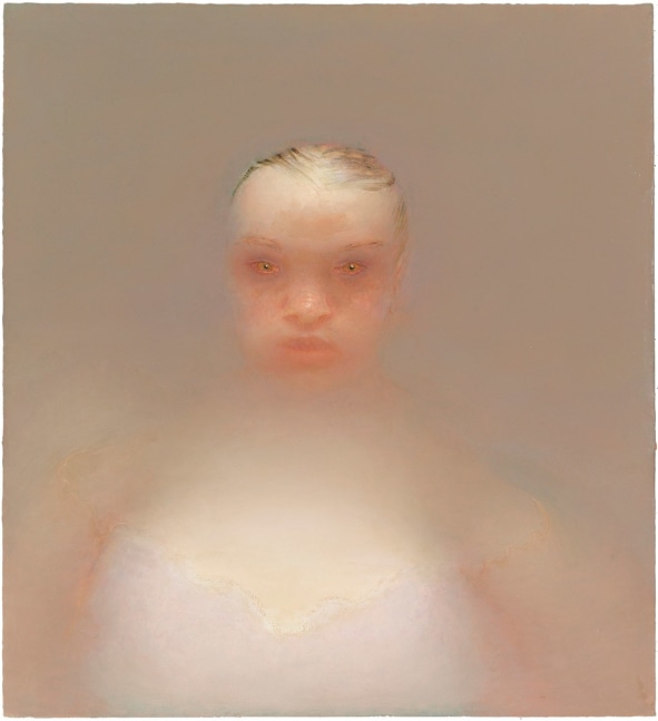 Portrait (Gray Girl), 2004, oil on canvas, 24 x 22 inches