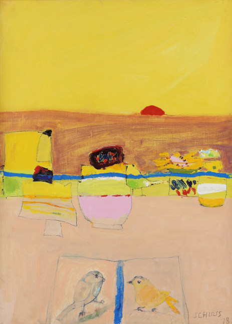 Melograno Dusk, 1978, oil on canvas, 21 5/8 x 15 3/4 inches