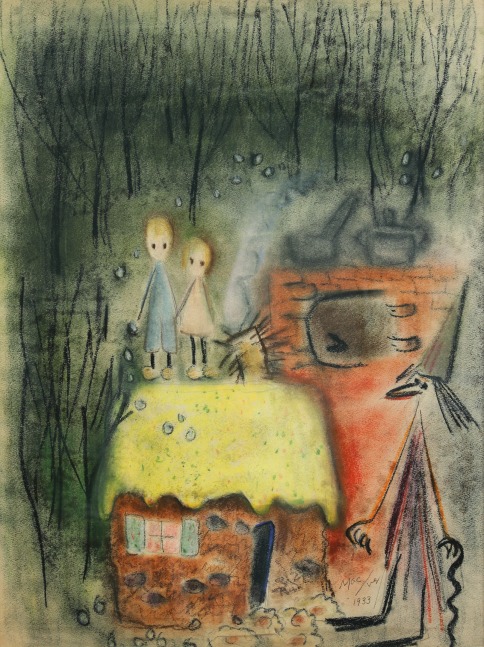 Loren MacIver, Crossing the Dunes,&amp;nbsp;1933, pastel on paper, 23 x 17 inches