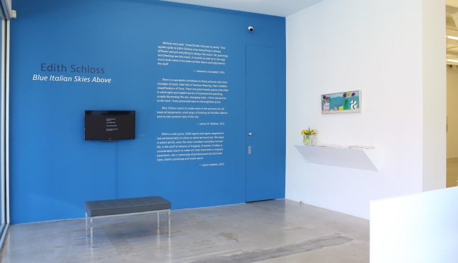 Edith Schloss: Blue Italian Skies Above Installation View