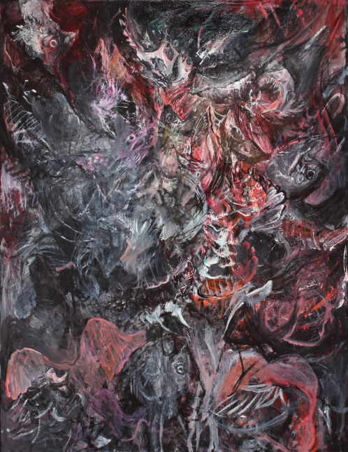 Seascape I (Second Series), 1985, oil on canvas, 56 1/2 x 43 1/4 inches