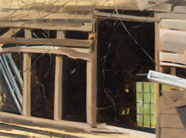 Open Barn, 1991, oil on Masonite, 11 x 14 7/8 inches