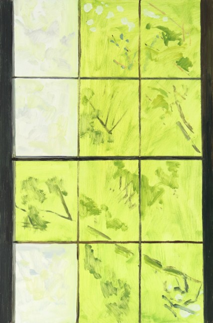 Spring Window, Knowlton Township, 1999, oil on Masonite, 18 x 12 inches