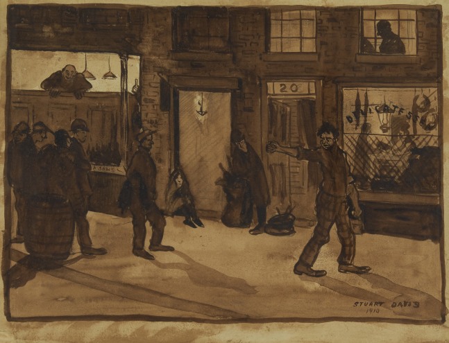 The Scab, 1910, graphite and watercolor on paper, 13 x 18 inches