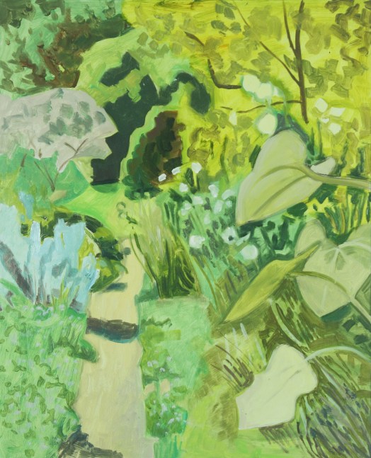 Garden Path, 2006, oil on Masonite, 16 x 13 inches