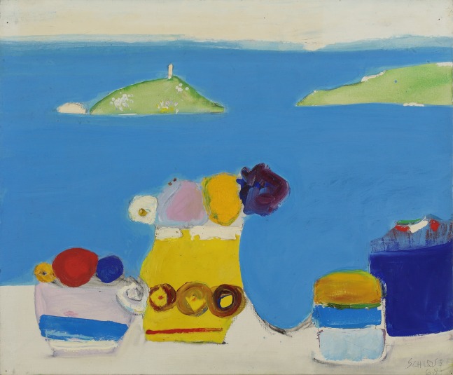 The Day of the Hedgehog, 1968, oil on canvas, 19 1/2 x 23 7/16 inches