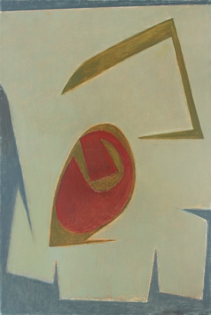 Enclosed II, 2009-2010, oil on canvas, 39 3/4 x 26 7/8 inches