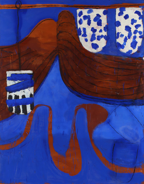 For Harvey, 2022, oil on canvas, 84 x 66 inches