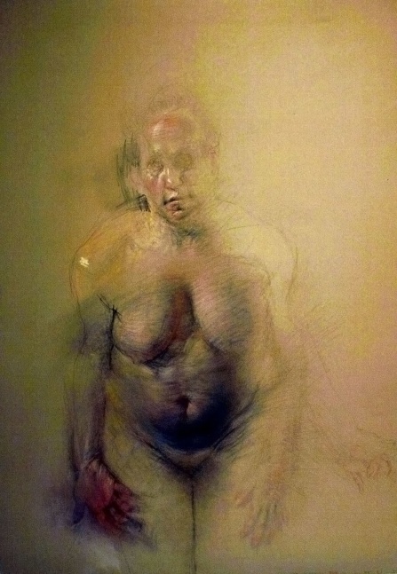 Self-Portrait (Goblin), 2006, pastel, graphite, colored pencil on paper, 44 x 30 inches