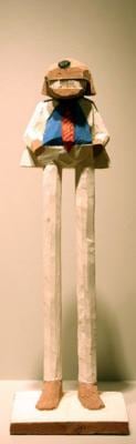 Bill Dogg Hampton,&amp;nbsp;2003, balsa polychrome, 28 inches high