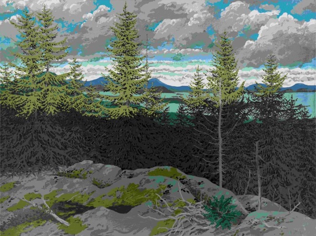 From Zeke&amp;#39;s, 1974, oil on canvas, 72 x 96 inches