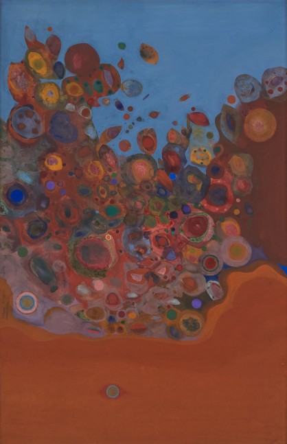 Le Midi, 1956, gouache on paper, 16 3/4 x 11 inches