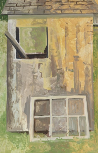 Abandoned Shed #1, 1999, oil on Masonite, 20 x 13 inches