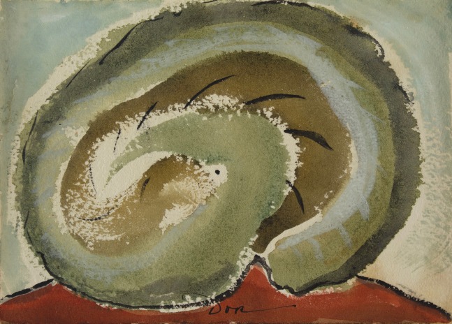 Willow Tree, 1938, watercolor on paper, 4 7/8 x 6 7/8 inches.&amp;nbsp;Private Collection.