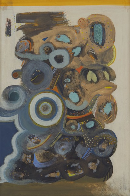 The Gyres II, 1957, gouache on paper, 10 7/8 x 7 3/8 inches