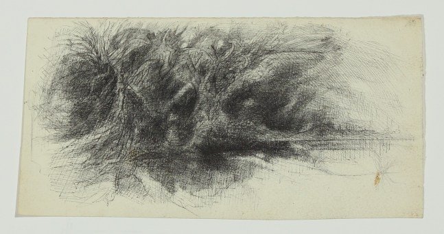 Ink drawing of a landscape