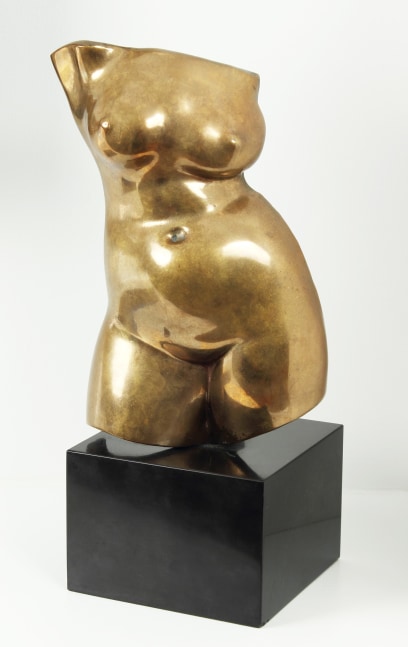 Bronze sculpture of a torso