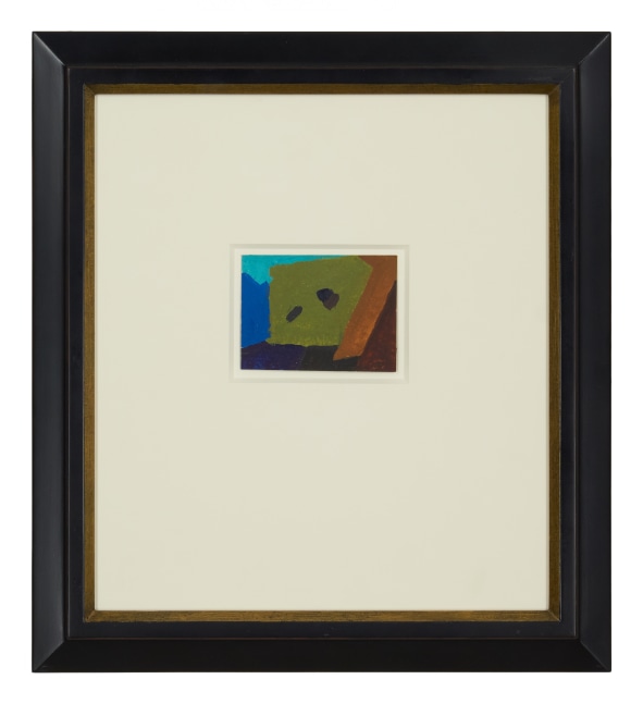 Arthur Dove, Untitled Abstraction, c. 1942, gouache on card, 3 x 4 inches