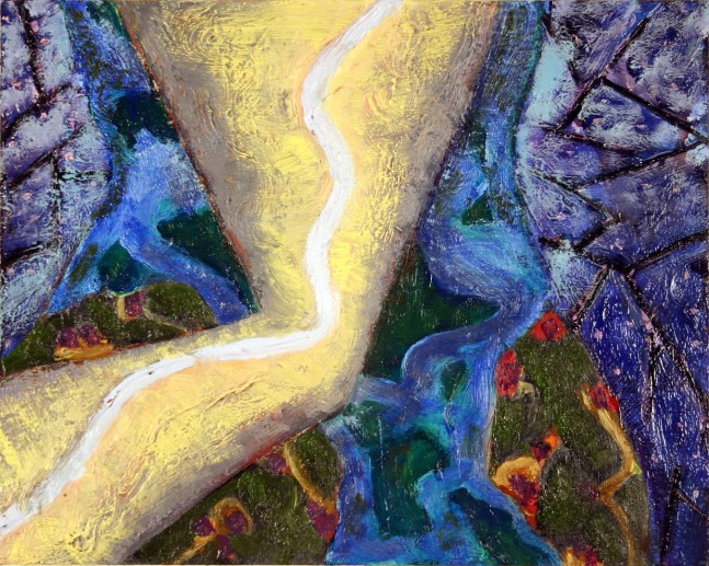 Woodbine #10 (Blue Stem),&amp;nbsp;2008, oil on panel, 15 3/4 x 19 3/4 inches