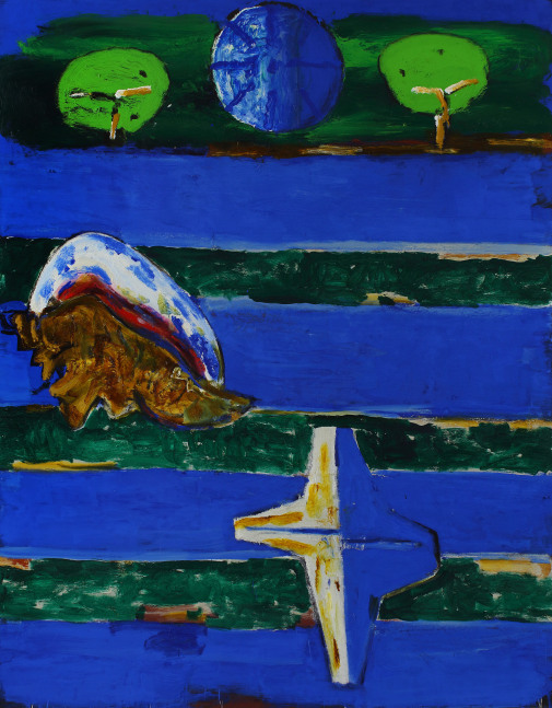 Riverview II, 2023, oil on canvas, 84 x 66 inches