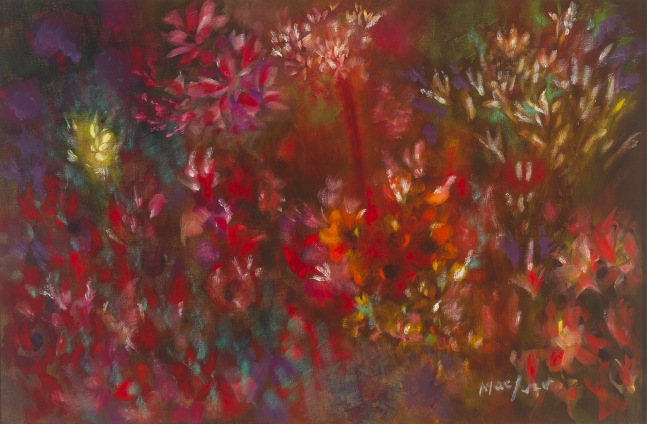 Loren MacIver, Bright Spring, 1980, oil on canvas, 21 1/4 x 32 inches