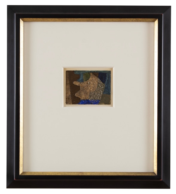 Arthur Dove, Untitled (Sea and Sand), 1943, mixed media on paper, 3 x 4 inches