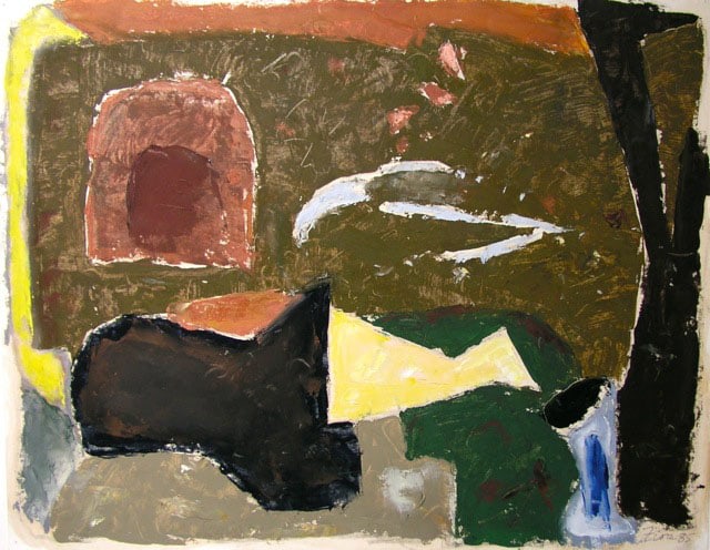 Untitled, 1985, oil on paper, 11 x 14 inches