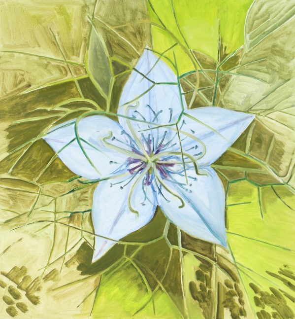 Straight on View, 2009, oil on Masonite, 17 1/8 x 16 inches