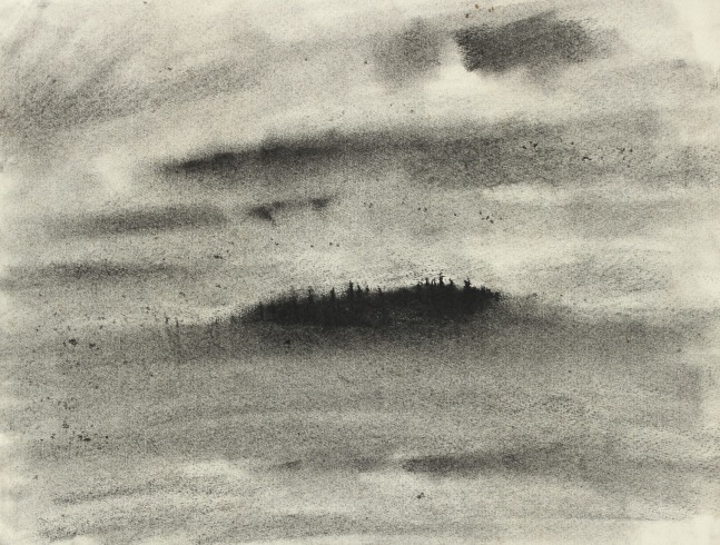 Untitled, 1965, charcoal on paper, 10 x 13 inches