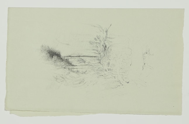 Ink drawing of a landscape