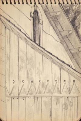 Untitled, c. 1930-1932, graphite on paper, 3 7/8 x 5 3/4 inches