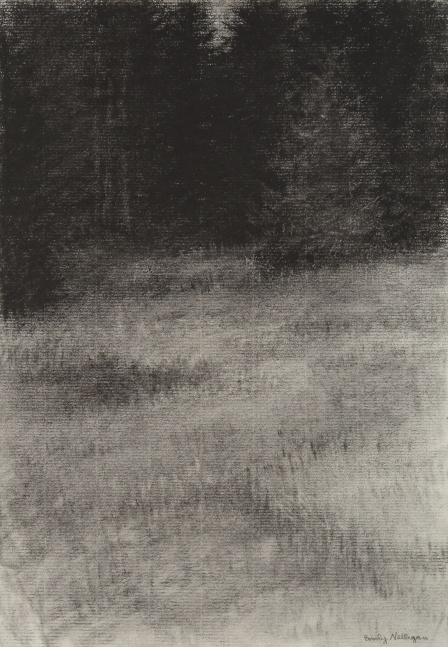 Untitled, charcoal on paper, 10 1/2 x 7 1/4 inches