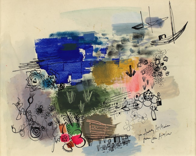 Untitled (Provincetown),&amp;nbsp;1938, ink and watercolor on paper, 12 x 14 1/2 inches